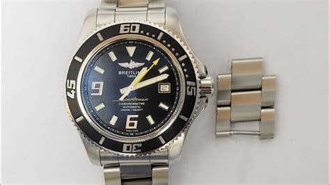 breitling superocean bracelet adjustment|Breitling watch strap adjustment.